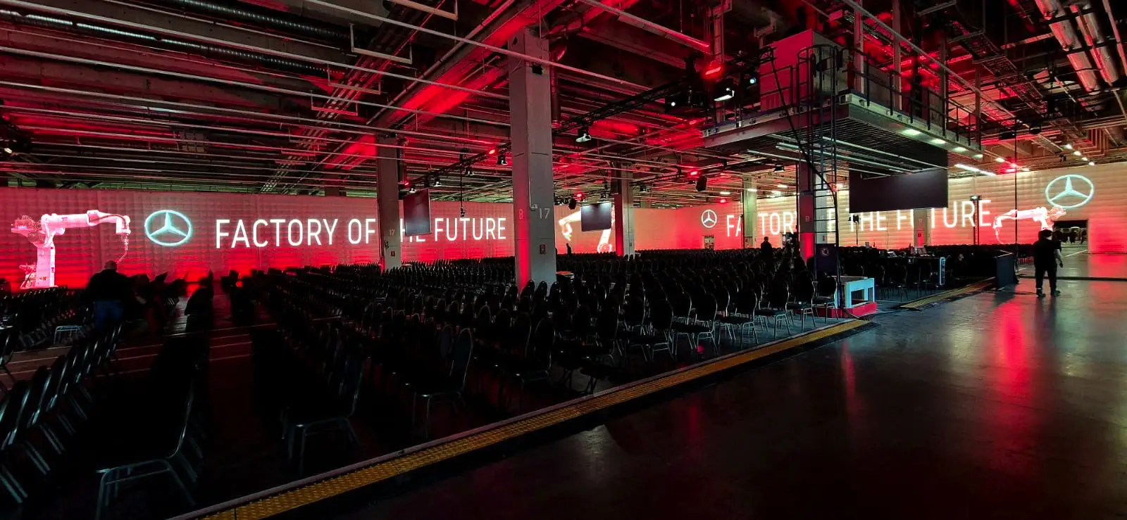 Projection sur les parois gonflables de QuickSpace