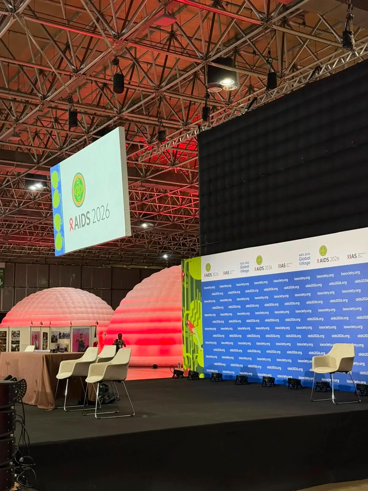 AIDS 2026 conference in Rio de Janeiro with QuickSpace structures