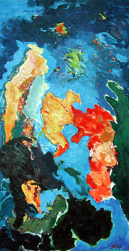 Jan Commandeur,  Untitled, 1990, Acrylic,alkyd and oil paint on canvas 