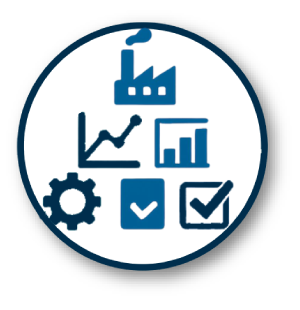 Icon highlighting wastewater impact on production