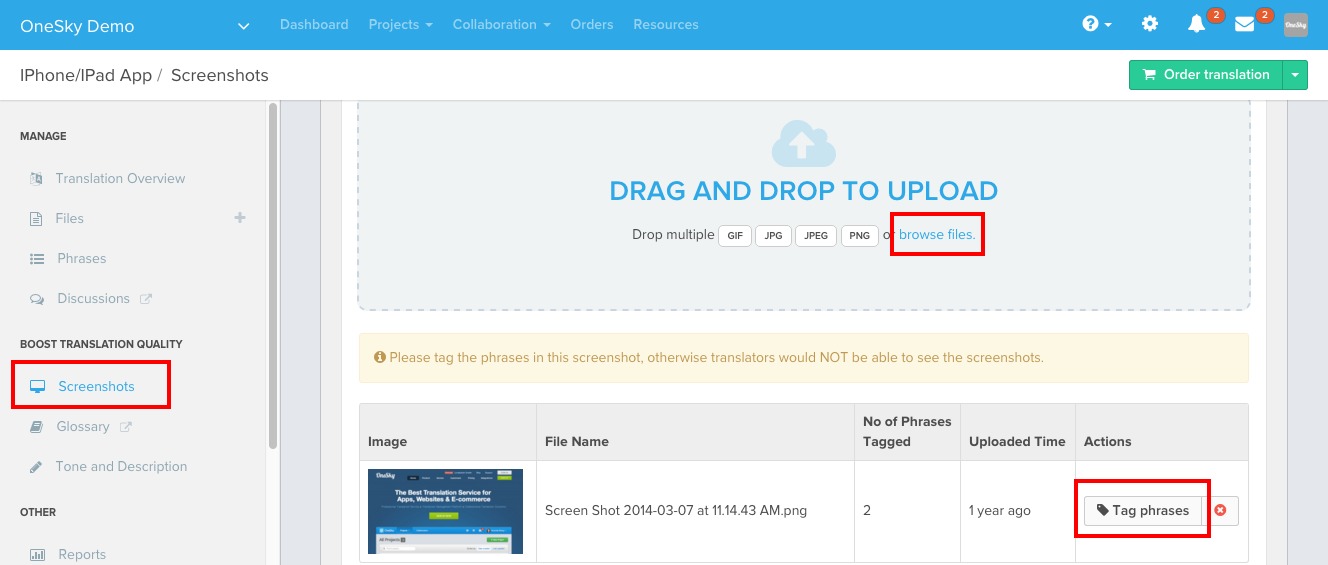 onesky-screenshot-feature-translation-platform