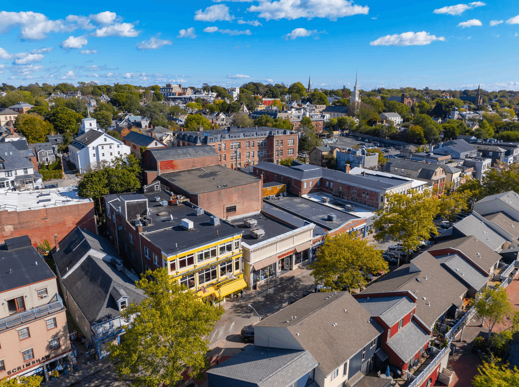 commercial buildings in downtown Rhode island