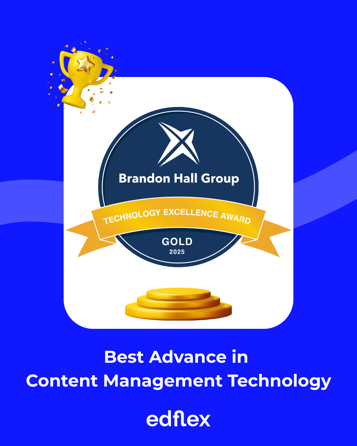 Gold medal Brandon Hall for edflex