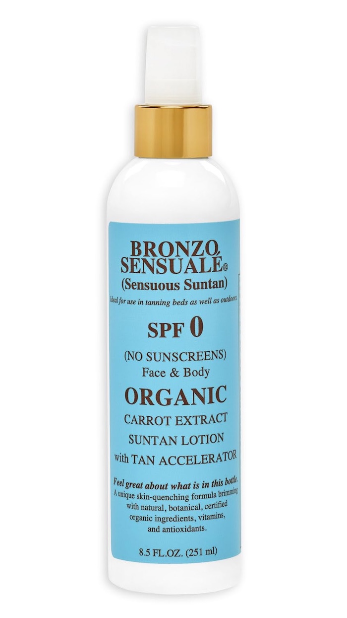 Organic Golden Tanning Bed Lotion - Bronzo Sensuale