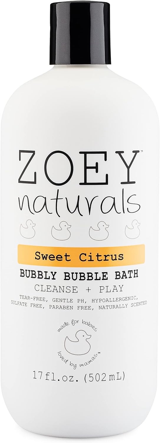 Sweet Citrus Bubble Bath for Kids & Babies - Zoey Naturals