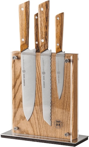 Schmidt Brothers - Natural White Oak Hex Knife Set (5 or 9 Piece)