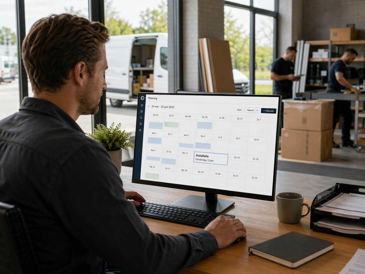Bohm Energy kantoor tijdens planning