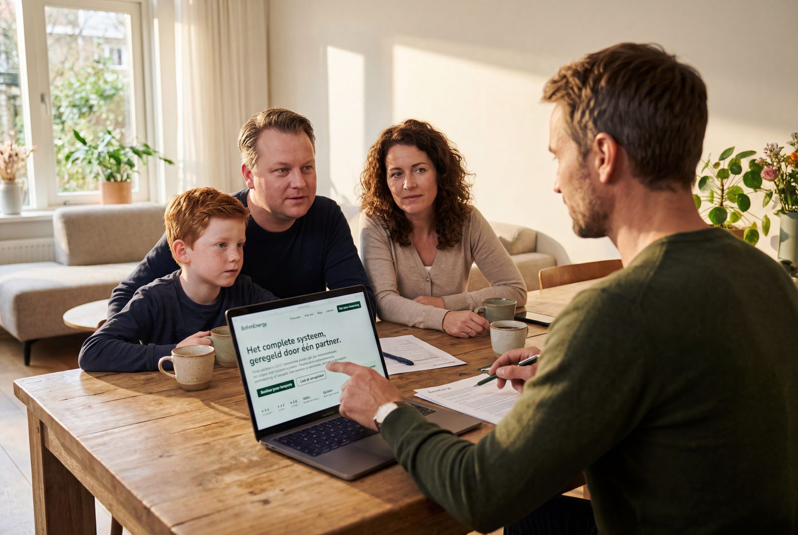 Adviesgesprek over een thuisbatterij zonder zonnepanelen