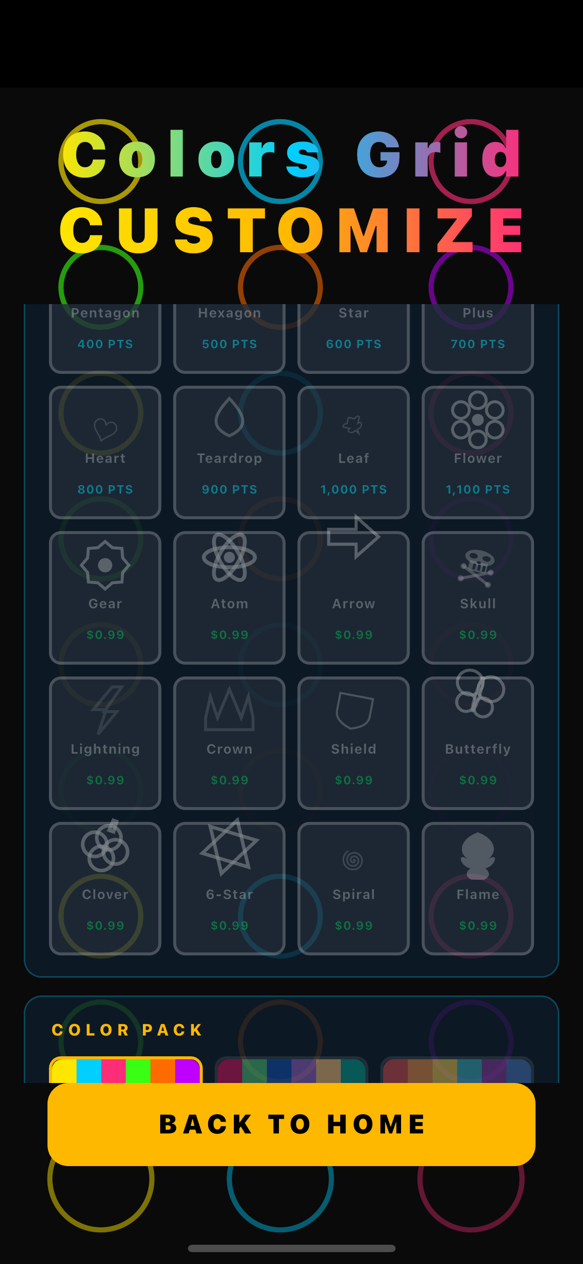 Customize Shapes