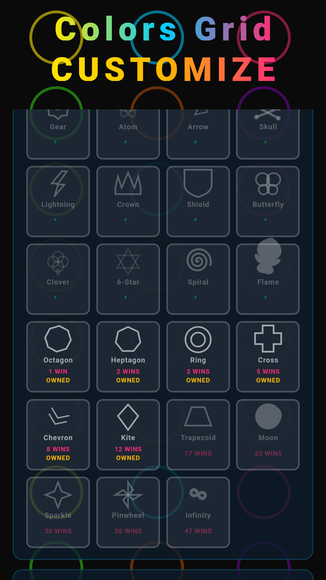 Customize shapes