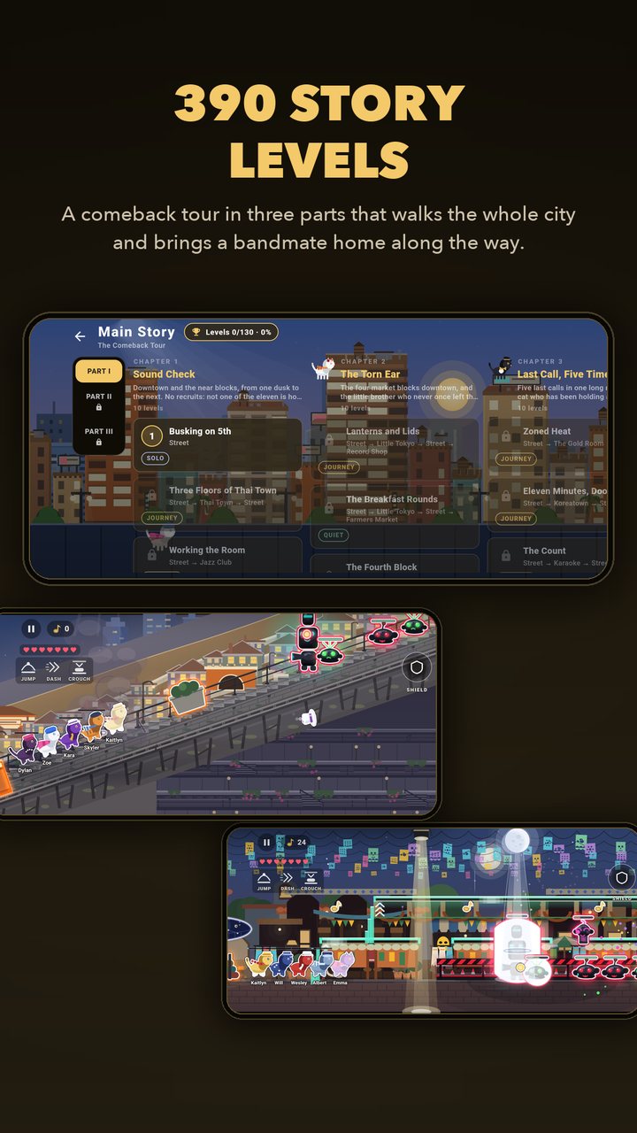 Store slide: 390 story levels