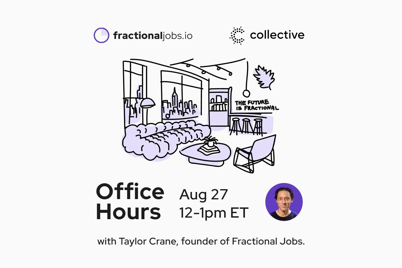 Office Hours, August 27th: 12 Interesting Questions About Fractional Work, Answered by Taylor Crane