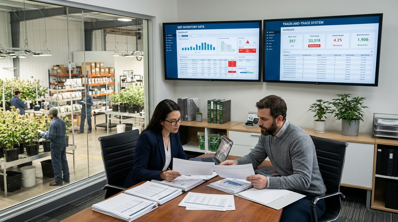 ERP and Metrc Reconciliation Failures: Month-End Controls That Prevent Inventory Drift