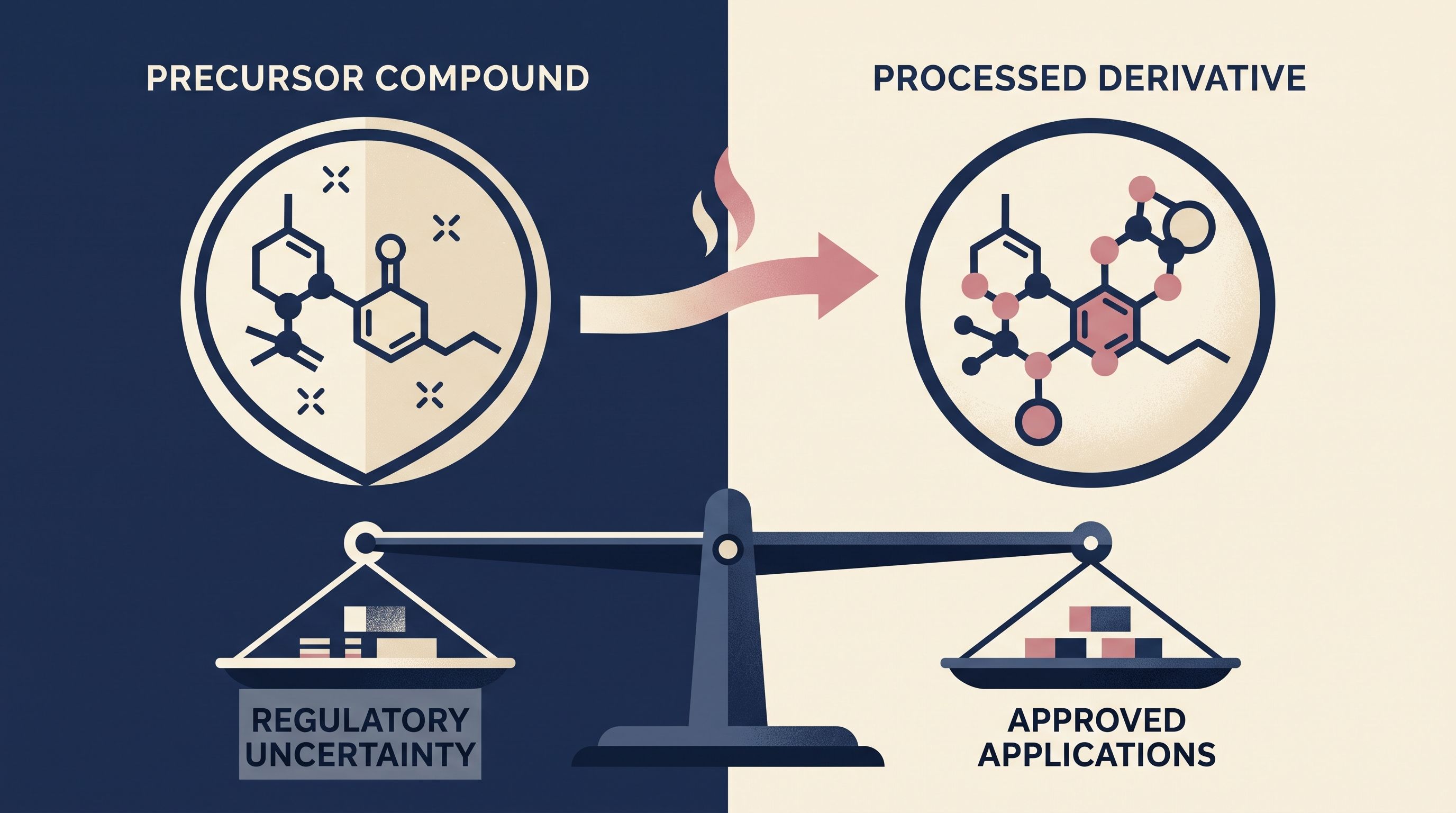 THCA and THC compared on a legal scale under 2026 rules