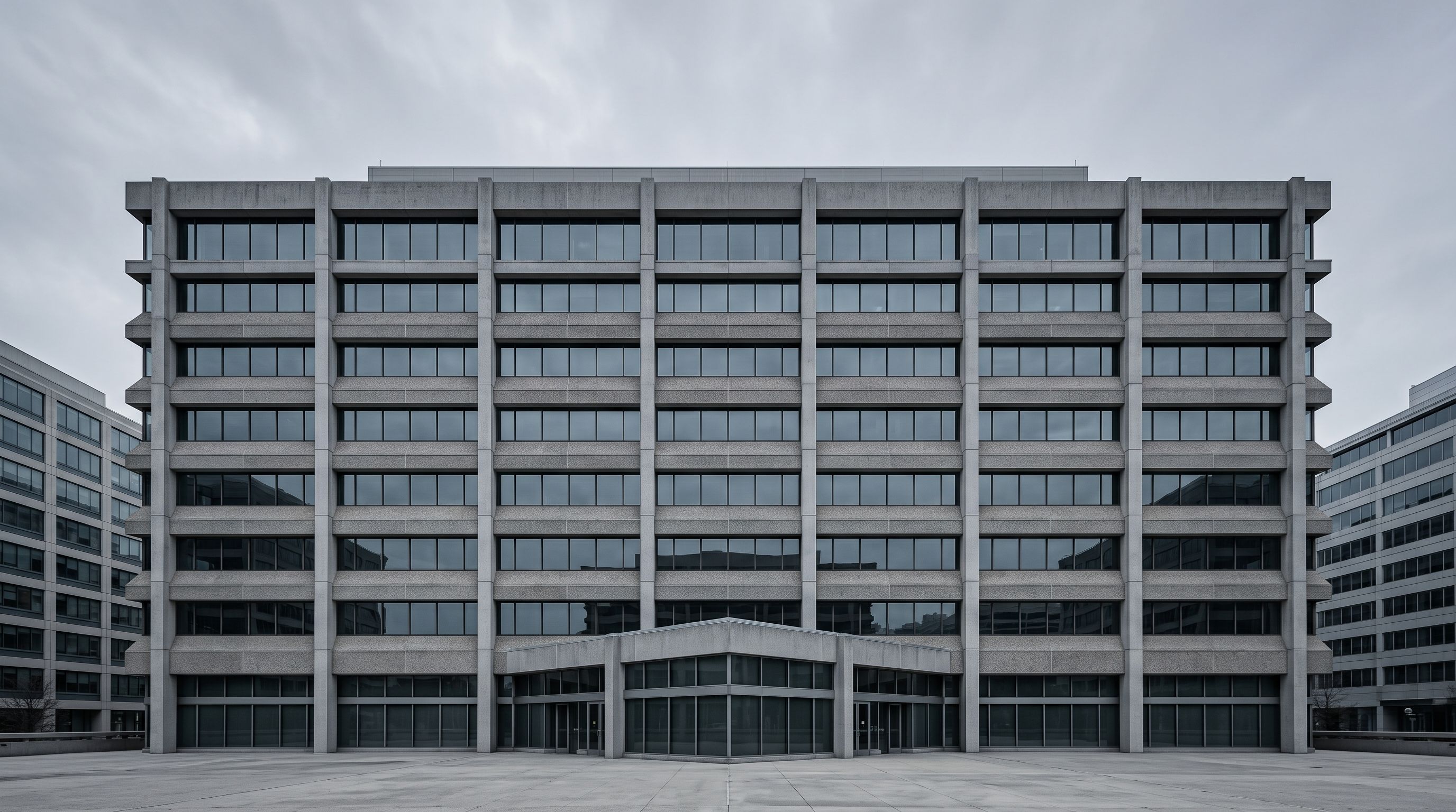 Federal headquarters building in Arlington, Virginia, where the DEA announced emergency scheduling of three 7-OH compounds