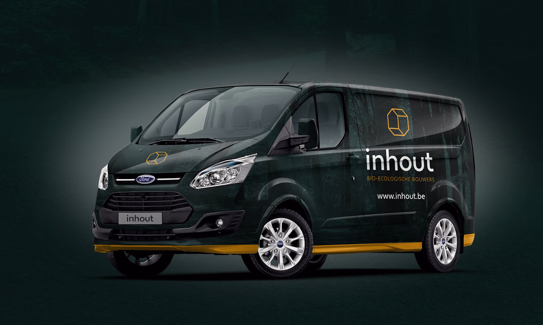 Inhout bestelwagen full wrap  - Branding by SIX agency