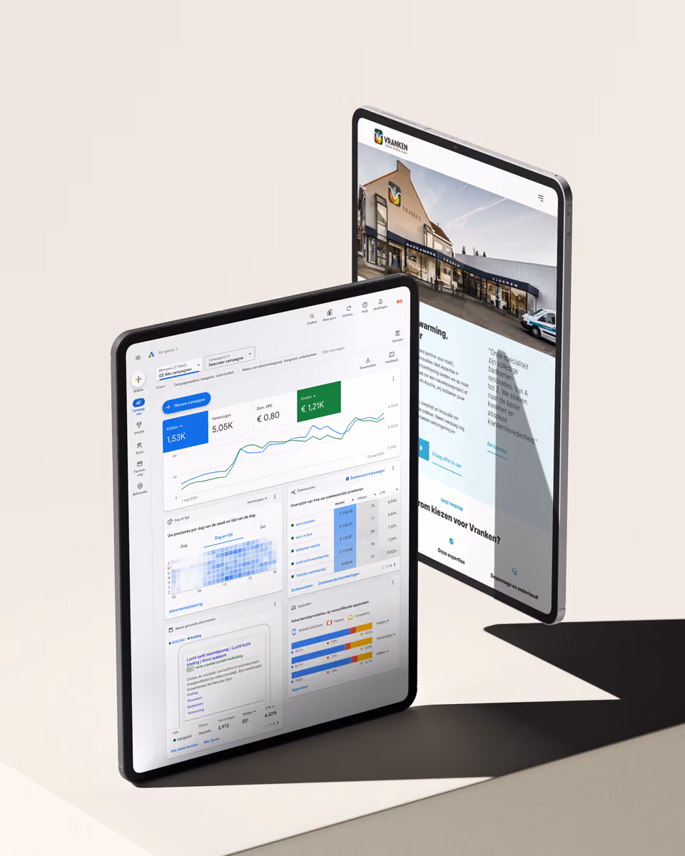 Google search ads iPads met online advertising - Online by SIX agency