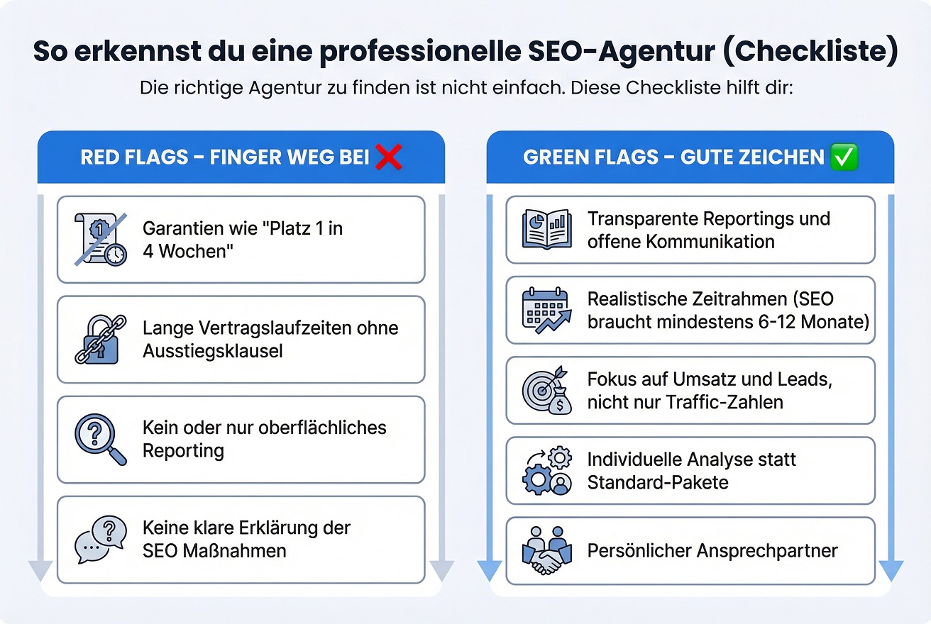professionelle seo agentur checkliste