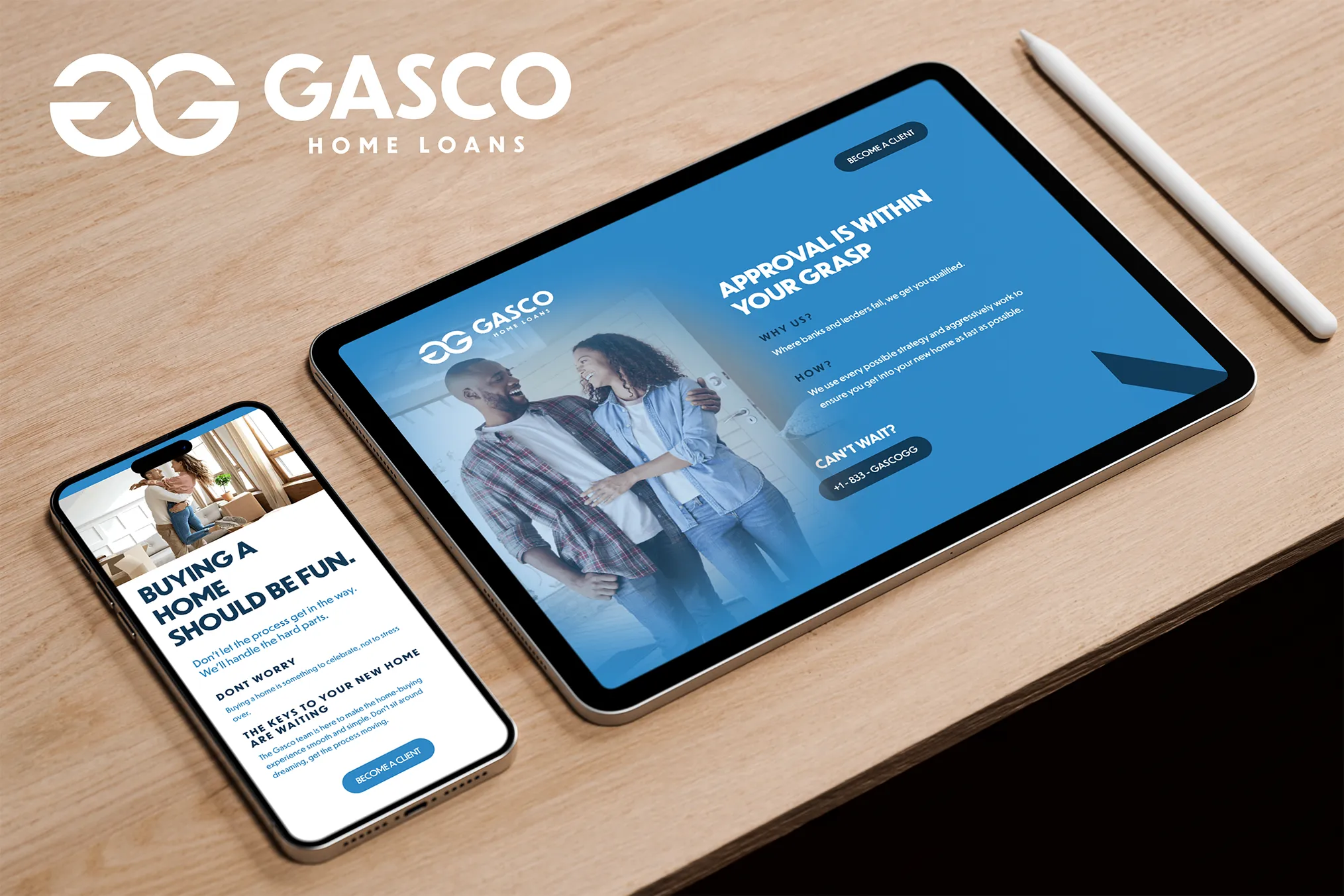 gasco home loans client website design and development
