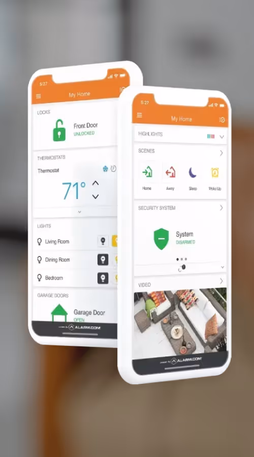 creative design samples from Nimble Digital's work for Universal Smart Home