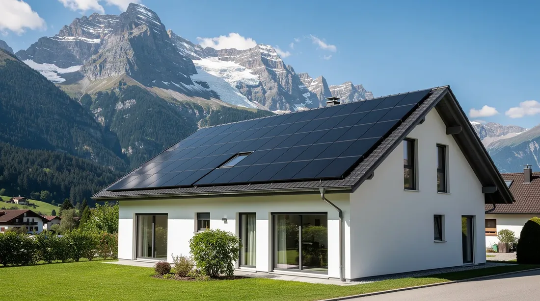 Photovoltaikanlagen auf Wohnhäusern im Glarnerland