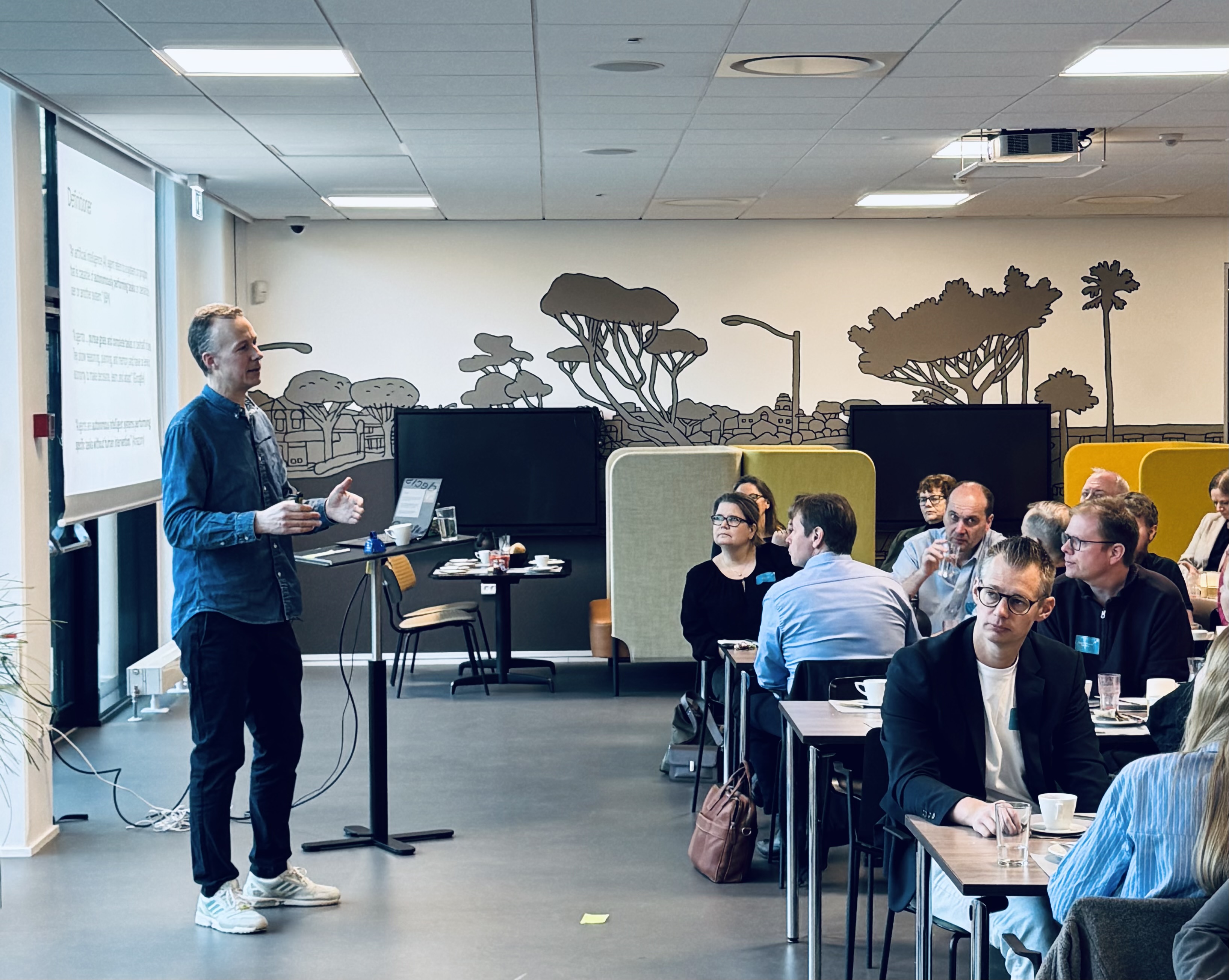 Deltager på AI-workshop med Martin Schultz