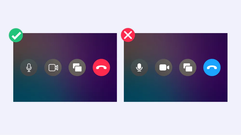 Icon consistency