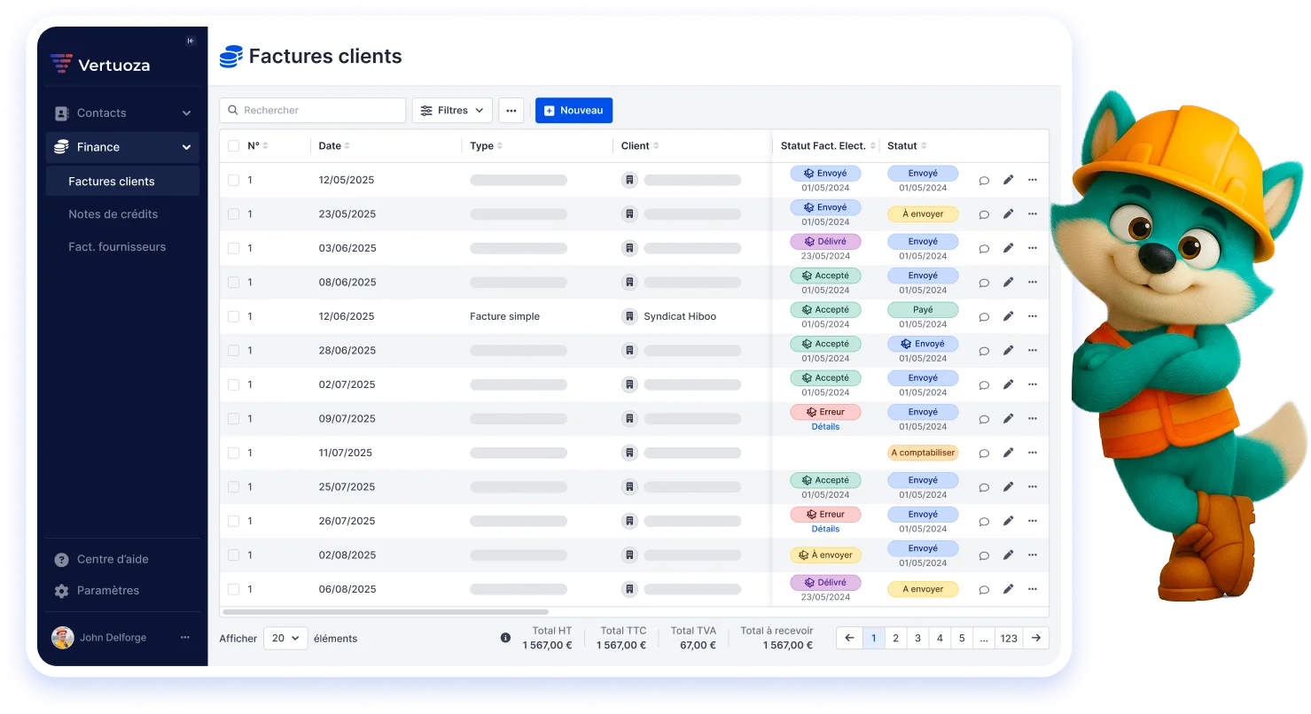 Interface Vertuobill