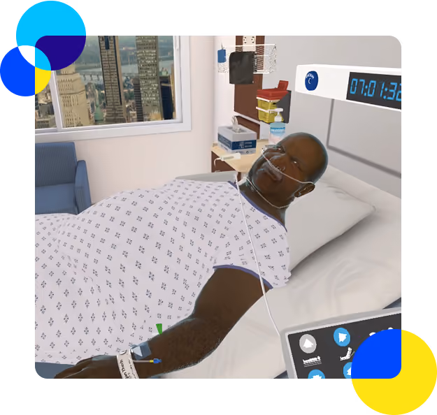 Virtual reality patient