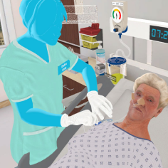 VR nurse and patient