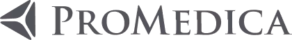 ProMedica company logo with a triangular emblem to the left of the wordmark.