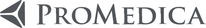 ProMedica company logo with a triangular emblem to the left of the wordmark.
