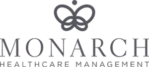 Monarch Healthcare Management logo with a stylized butterfly above the text.