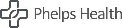 Phelps Health logo with a stylized cross and leaf design.