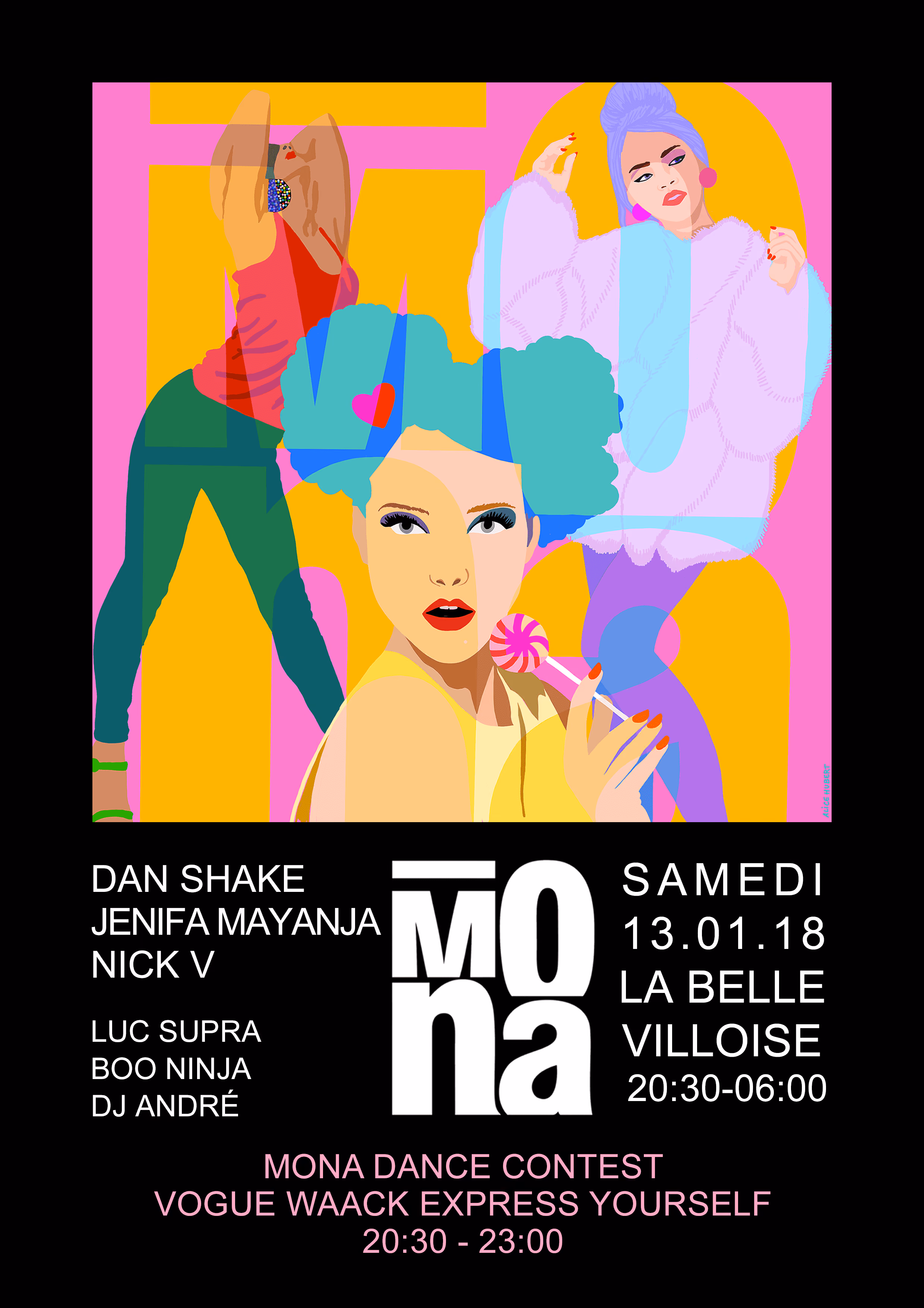 La Mona avec Dan Shake, Jenifa Mayanja, Nick V, Luc Supra, Boo ninja et André