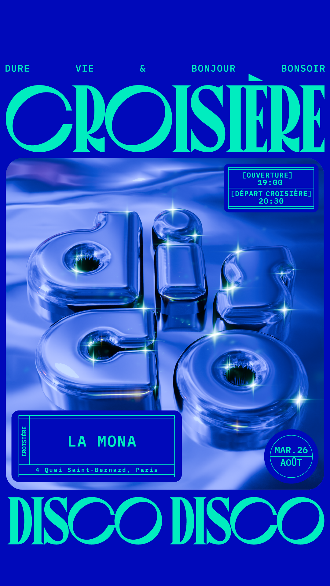 Disco Disco Croisière avec La Mona