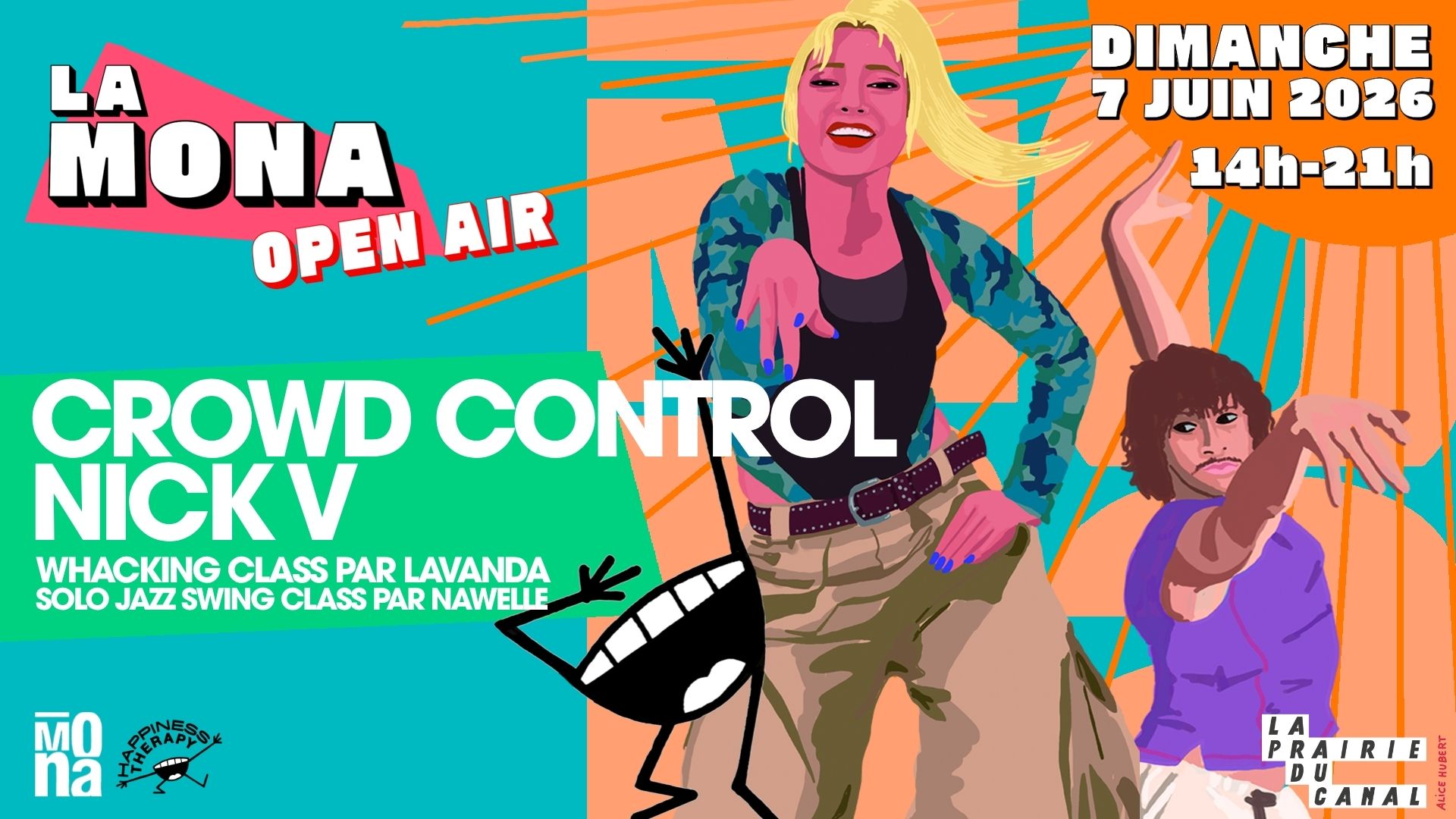 La Mona s'associe au label lyonnais Happiness Therapy pour un Open Air à La Prairie