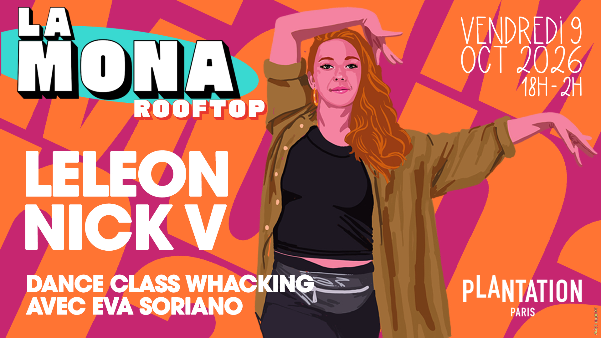 Un début de weekend sur le plus grand rooftop parisien : B2B entre Leleon et Nick V, Whacking avec Eva Soriano et Coucher du soleil