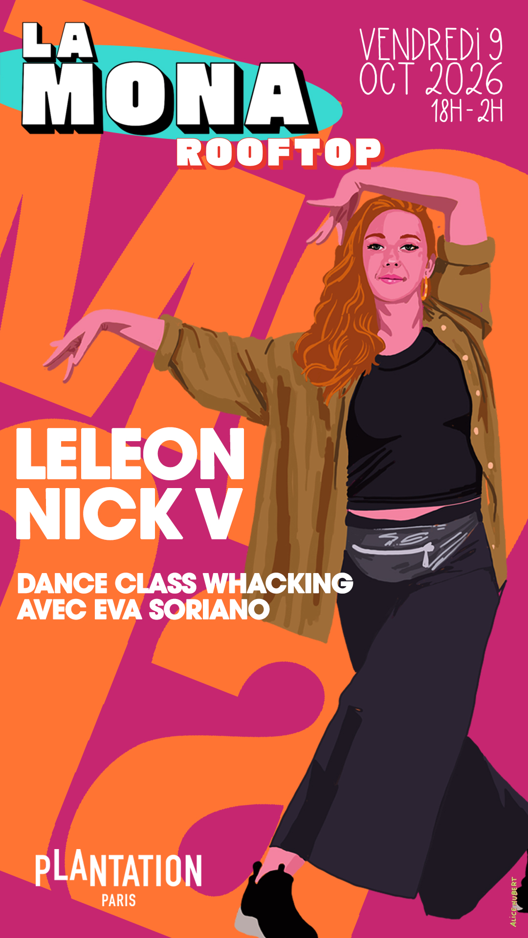 Un début de weekend sur le plus grand rooftop parisien : B2B entre Leleon et Nick V, Whacking avec Eva Soriano et Coucher du soleil