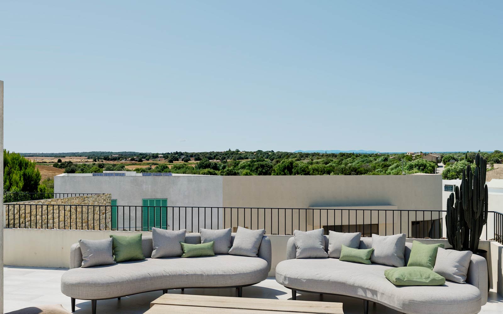 Render of refined townhouse outdoor view