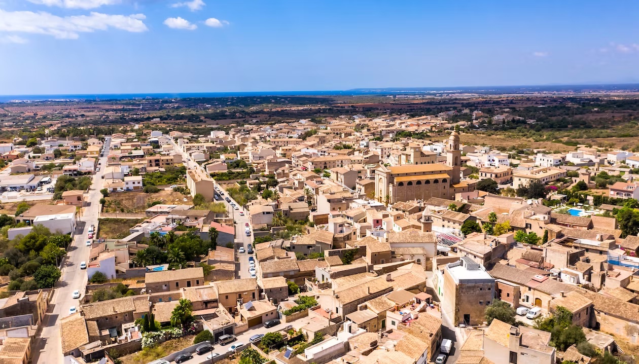 Aerial view of Ses Salines