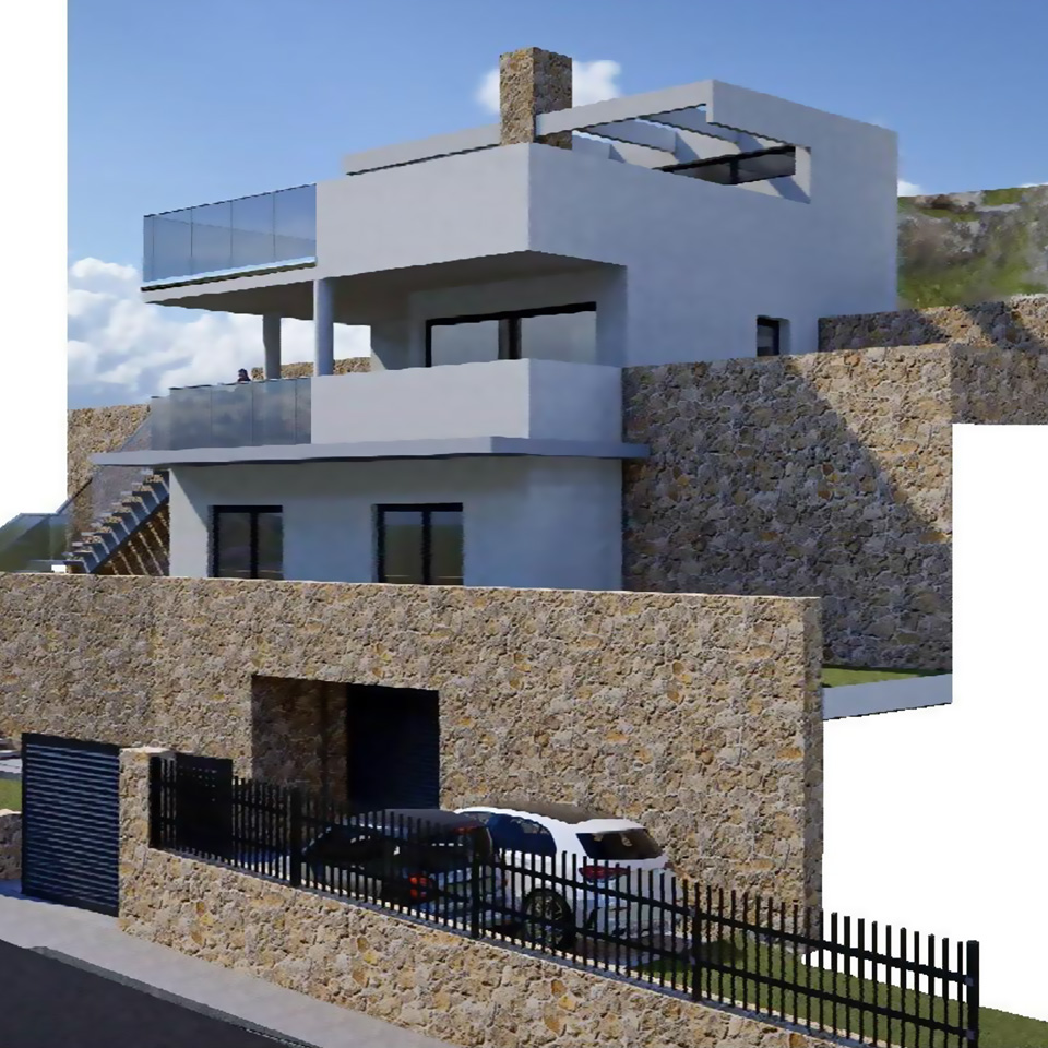 Villa de obra nueva en Cala Llombard