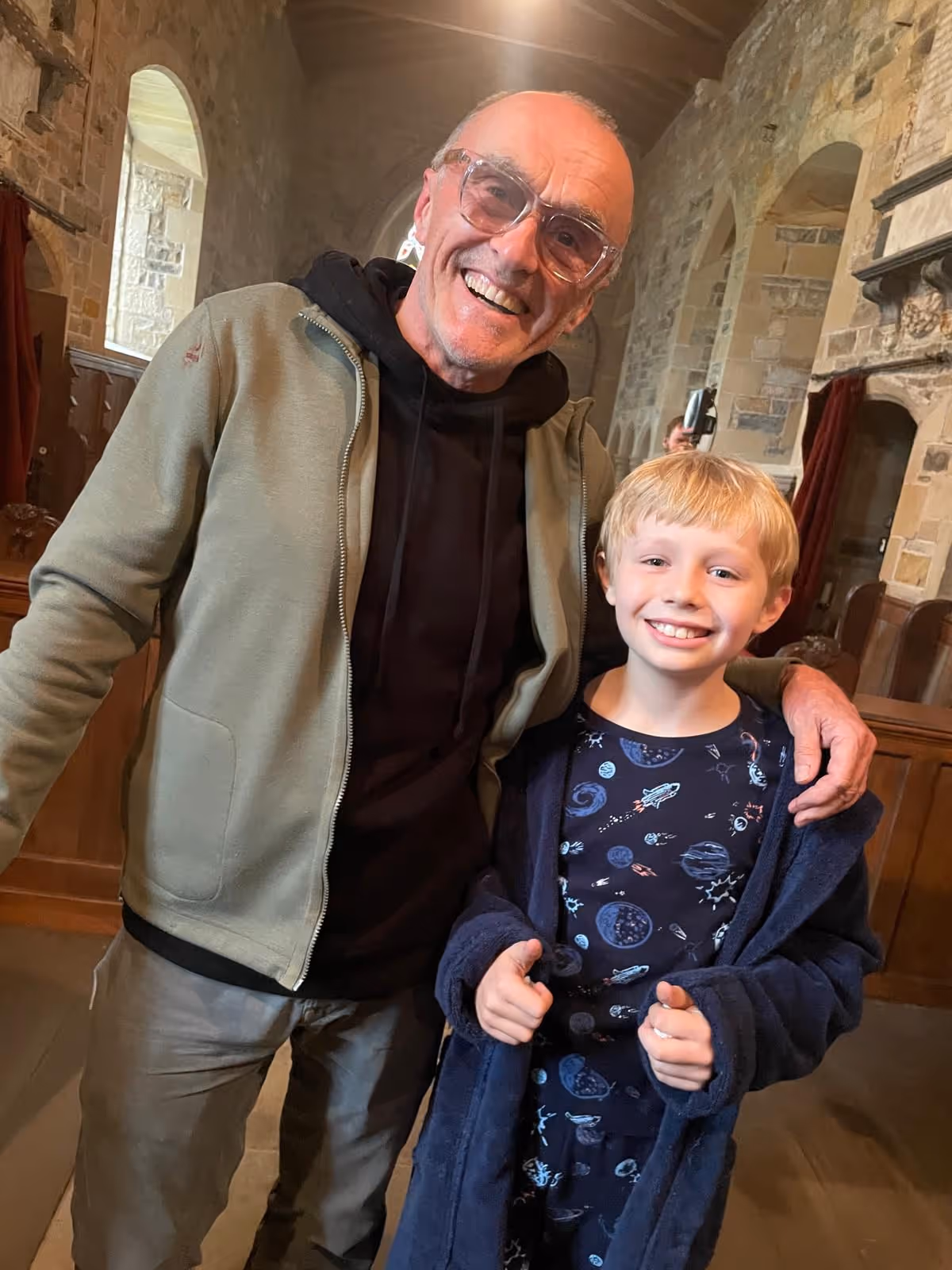 Rocco Haynes And Danny Boyle - on the set of 28 Days Later