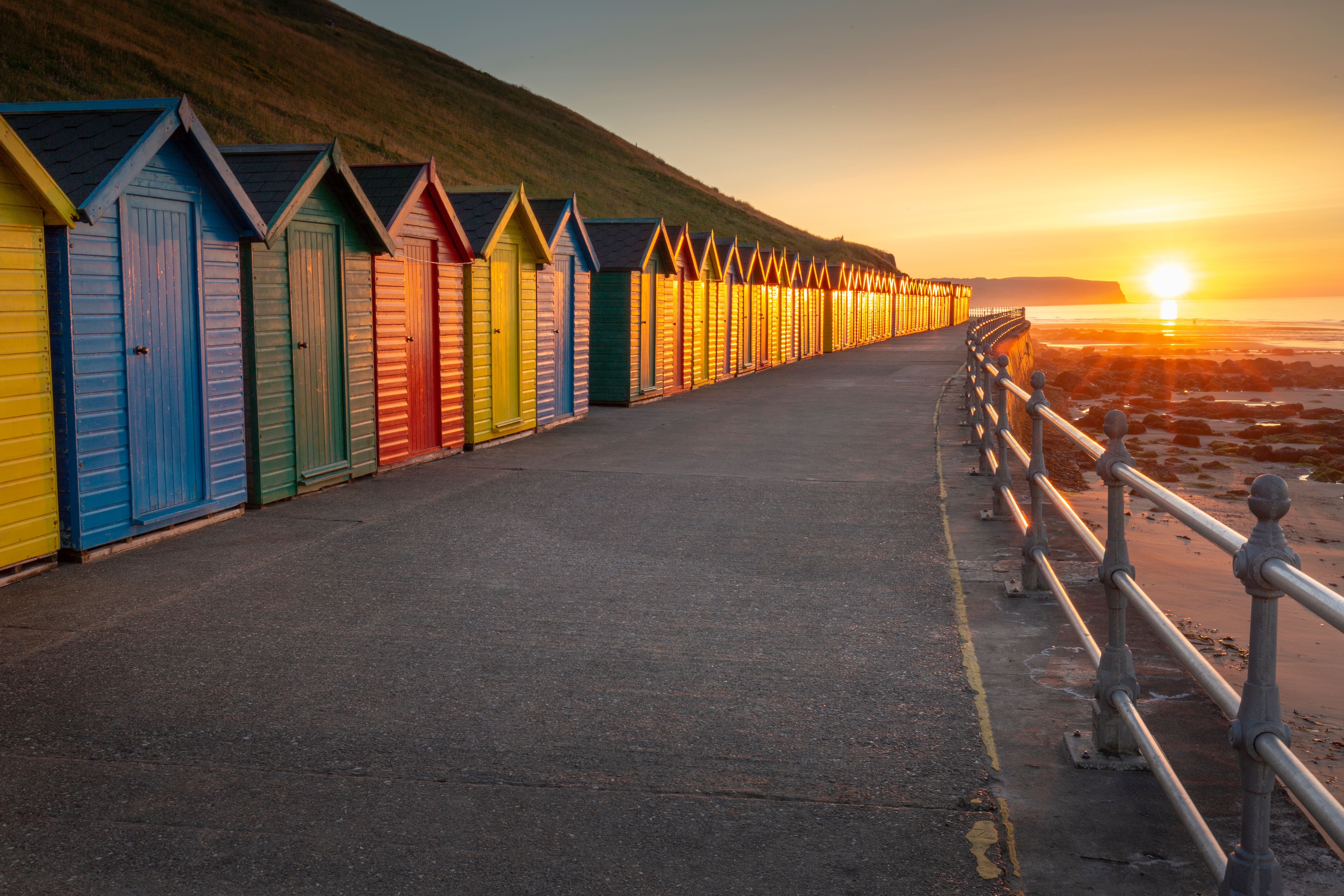 Whitby Sunset and Beach Chalets