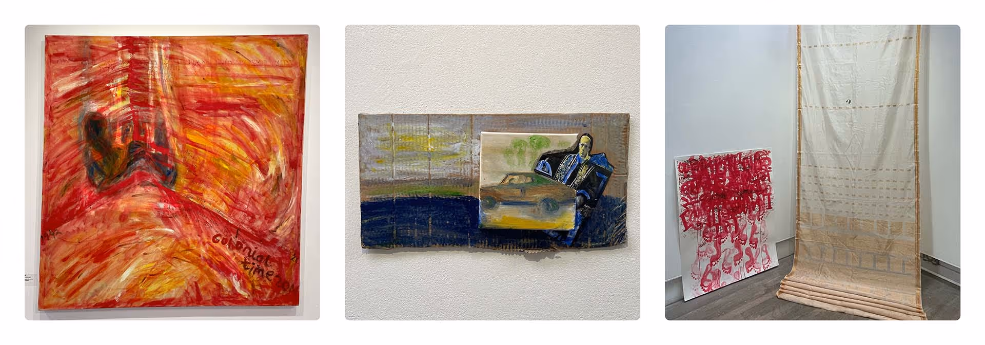 'Where Were You Last Summer' exhibition at Arts Centre Washington, with works by Sehr Jalil and Padma Rao