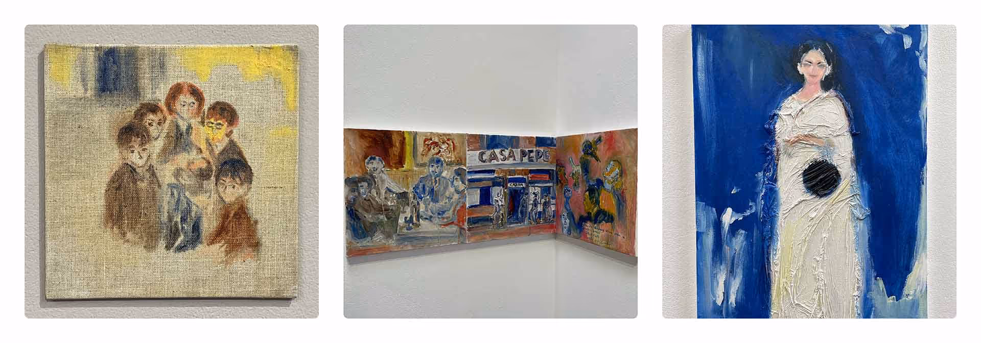 'Where Were You Last Summer' exhibition at Arts Centre Washington, with works by Sehr Jalil and Padma Rao