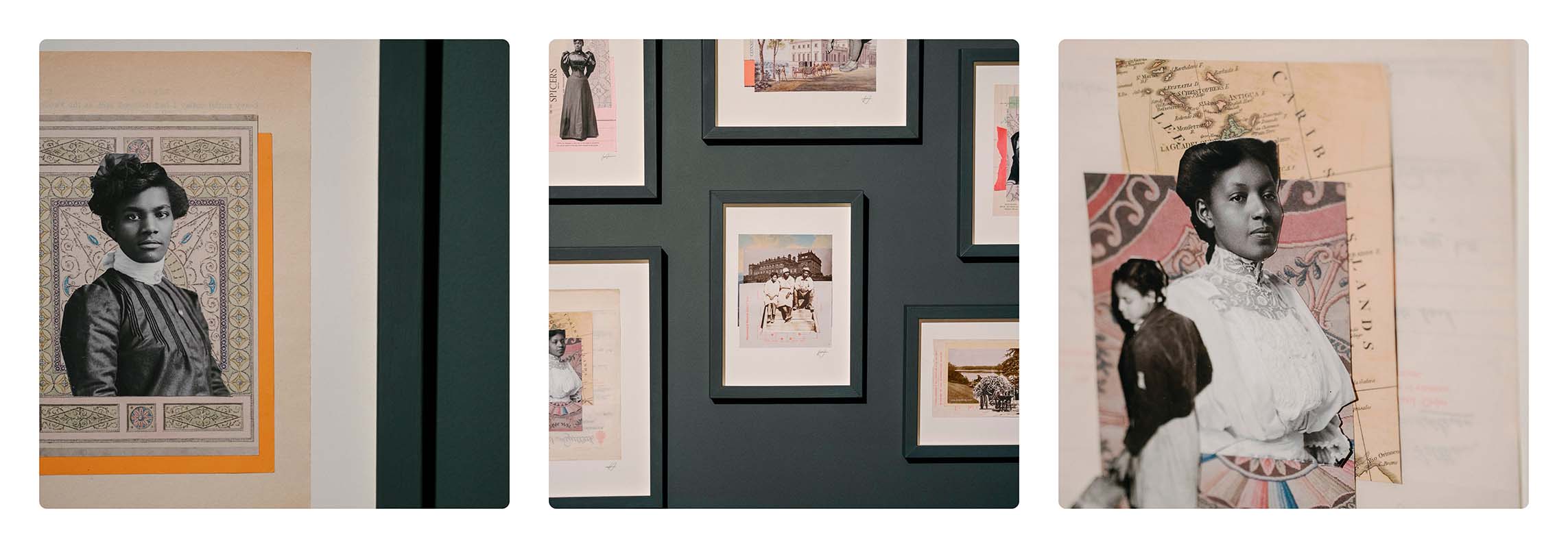 Lela Harris Preparatory collages for Miss Lambe, 2025 Foundpaper and photographs