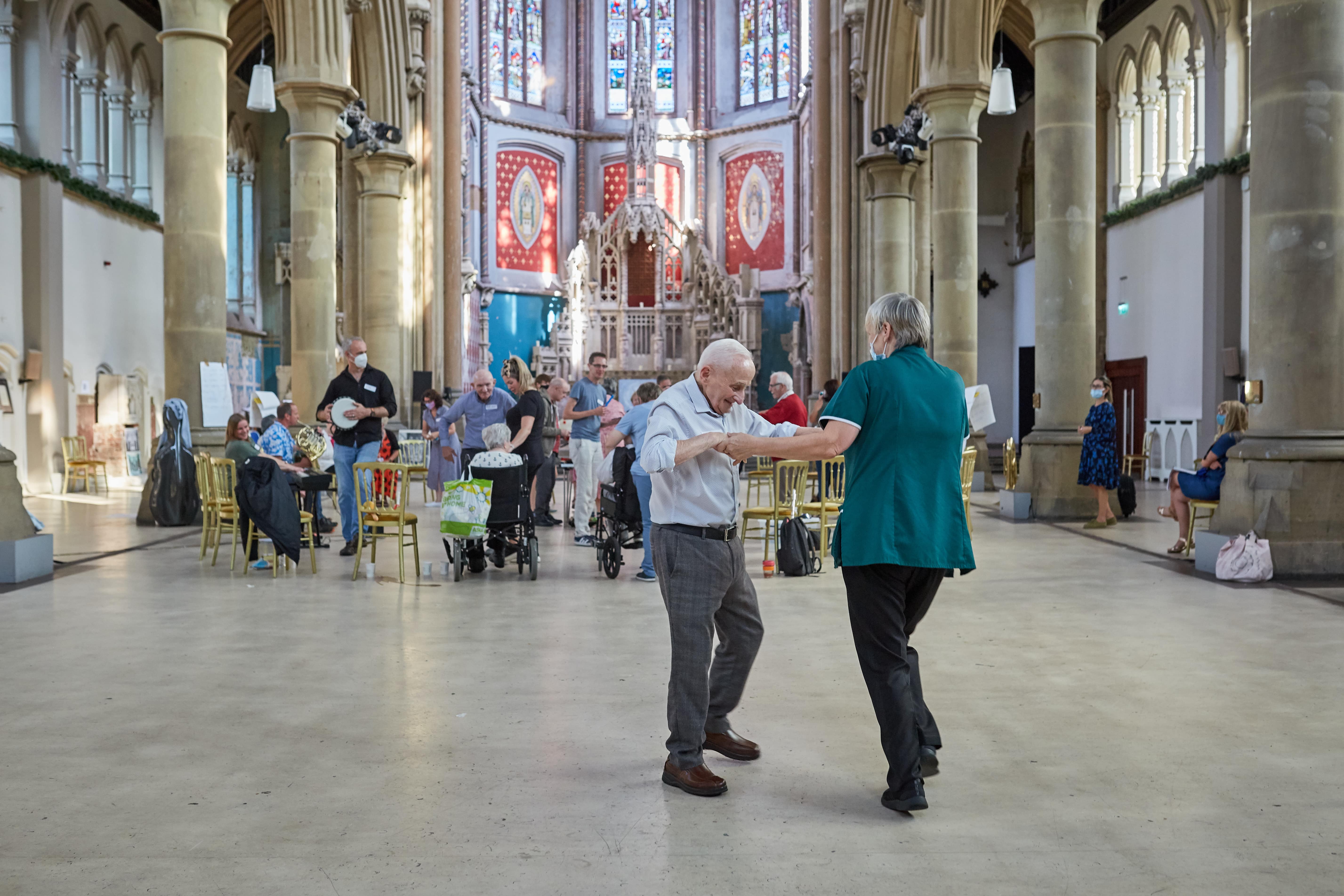 A Music In Mind Session At The Monastary In Gorton - Helping People Living With Dementia (Image: Duncan Elliott)