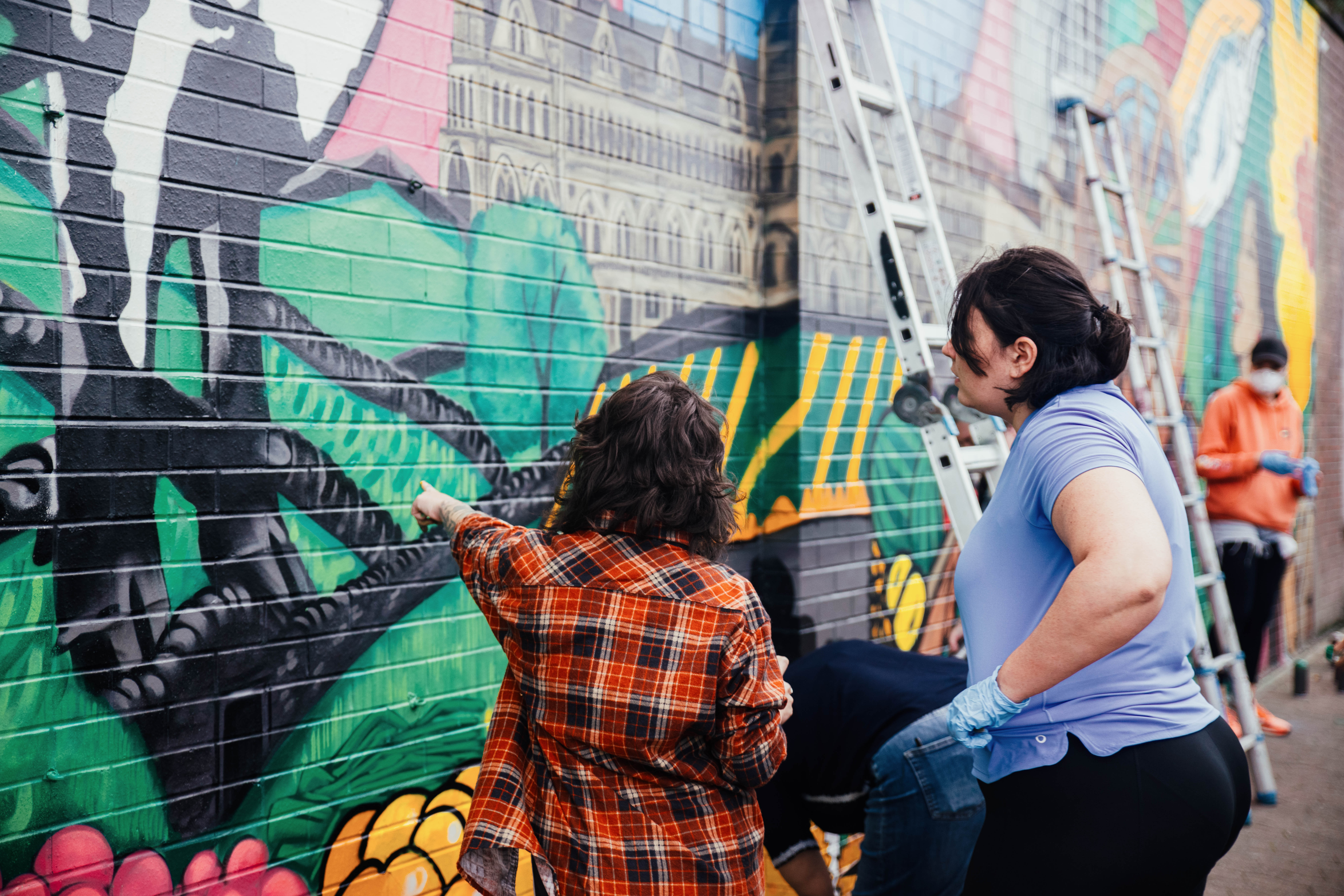 Street art mural by BDWalls Talent Development Programme