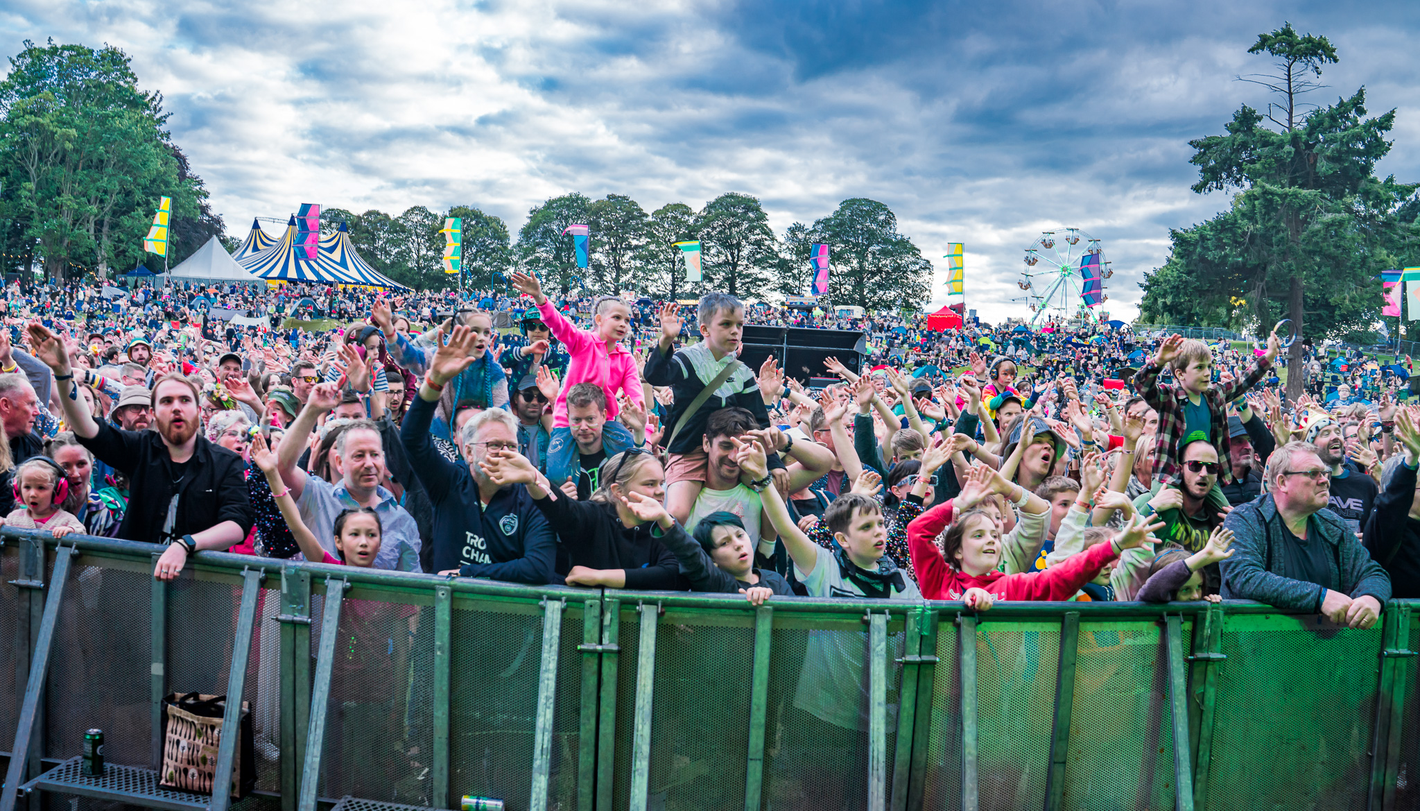 The View From The Main Stage at North Yorkshire's Deer Shed Festival on Saturday (Image Wilf Gill)